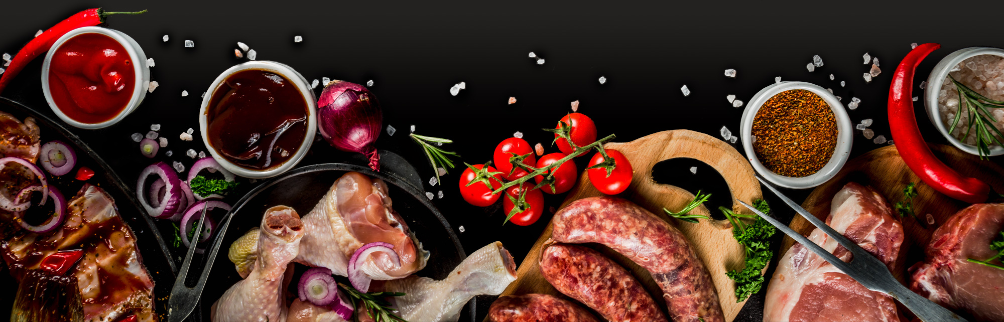 fresh local meat and vegetables